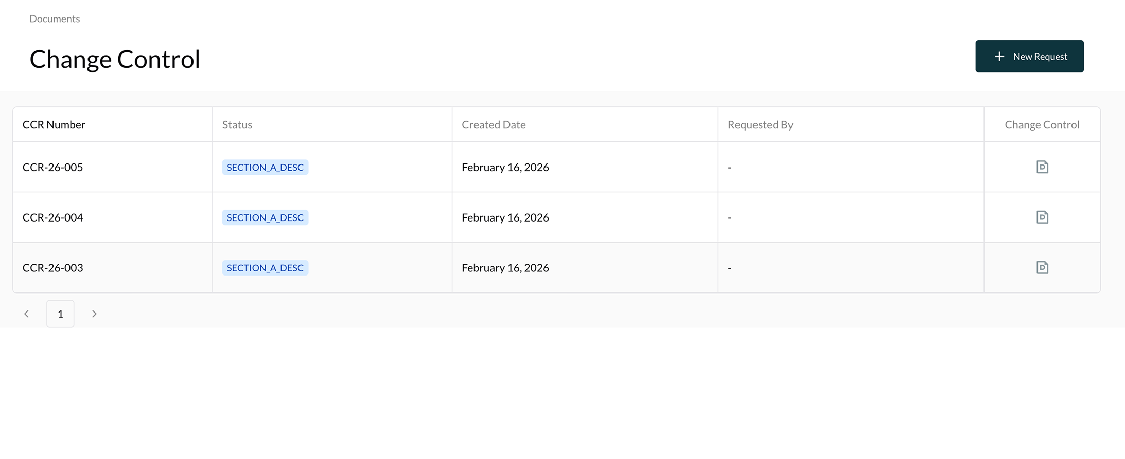 Change Control Management